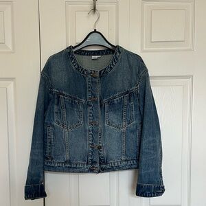 Petite studio denim jacket